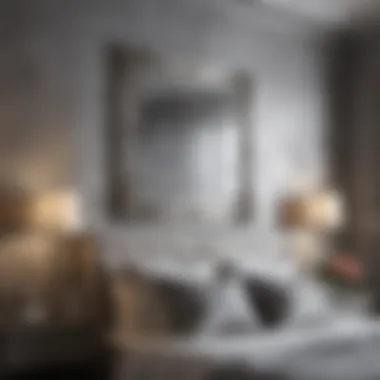 Sophisticated Silver Wall Decor Sophisticated silver wall decor enhancing bedroom elegance