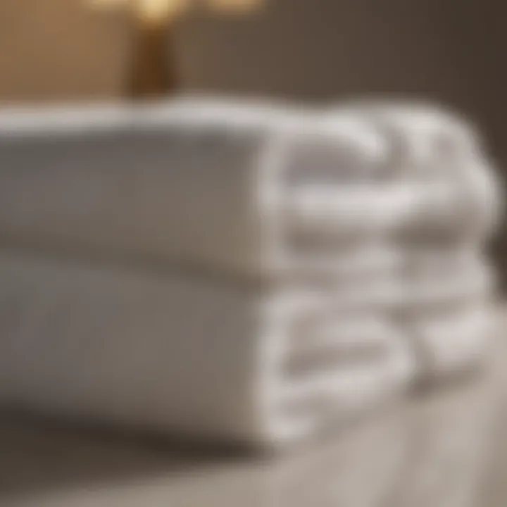 Soft texture of Enchante bath towels displayed