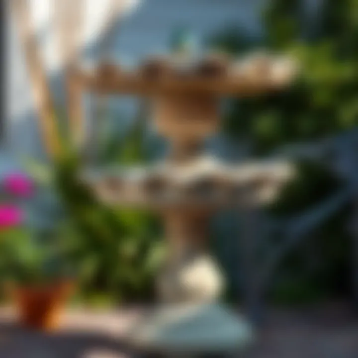 Tips on maintaining painted concrete birdbath for longevity