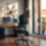 Stylish ergonomic office chair in a modern workspace