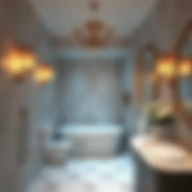 Inviting Bathroom Lighting Inviting bathroom lighting creating a relaxing atmosphere