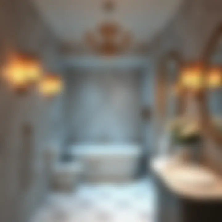 Inviting Bathroom Lighting Inviting bathroom lighting creating a relaxing atmosphere