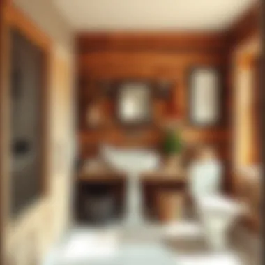 Charming Rustic Bathroom Decor Charming rustic bathroom decor with wood accents