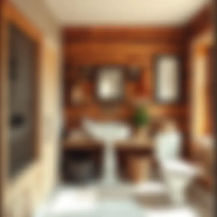 Charming Rustic Bathroom Decor Charming rustic bathroom decor with wood accents