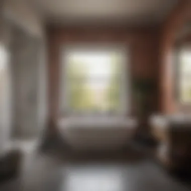 A renovated bathroom featuring a newly installed bathtub