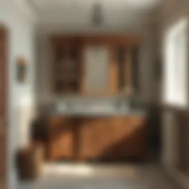 Materials for Bathroom Cabinets Various materials used in 18 inch bathroom storage cabinets