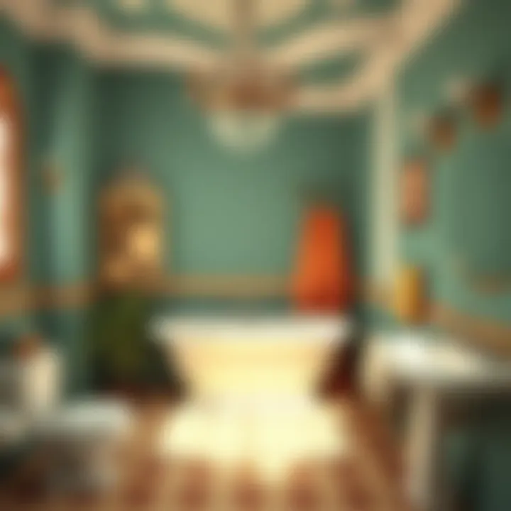 Color palette showcasing popular hues of the 1950s