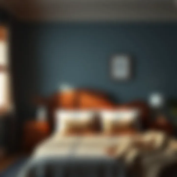 Cozy Bedroom with Acacia Nightstands Cozy bedroom setup featuring acacia nightstands