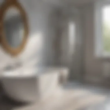 Close-up of luxurious bathroom materials