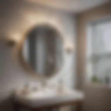 Elegant bathroom showcasing a stylish light and ventilation fixture