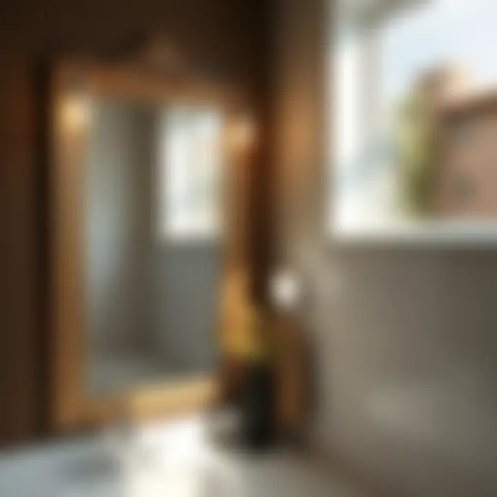 Elegant Bathroom Mirror with Stylish Lighting Elegant bathroom mirror with stylish lighting