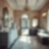 Diverse Bathroom Vanity Styles Elegant bathroom vanity display showcasing various styles and materials.