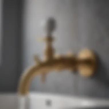 Various materials used in wall taps including brass and chrome