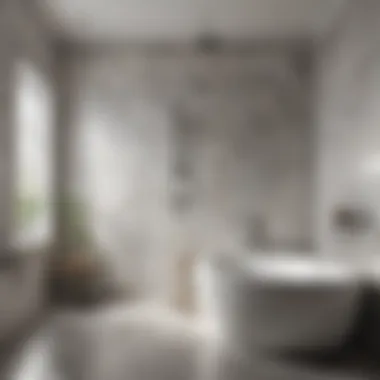 Elegant Bathroom Design with Peel and Stick Tiles Elegant bathroom featuring waterproof peel and stick shower tiles