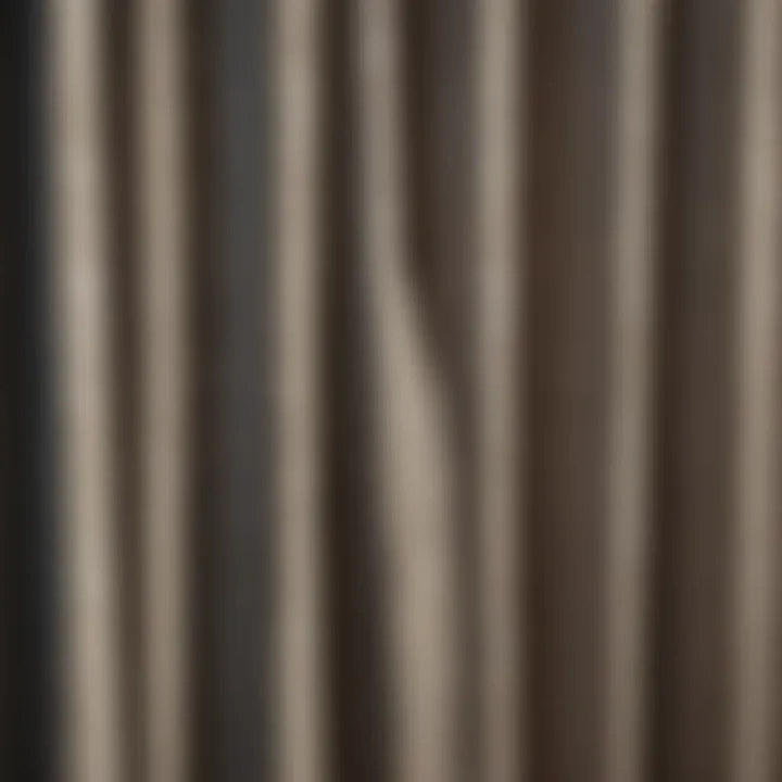 Close-up of plastic curtain texture and patterns