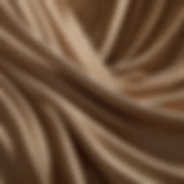 Detailed close-up of luxurious fabric texture