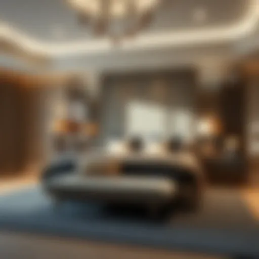 Elegant bedroom set showcasing modern design