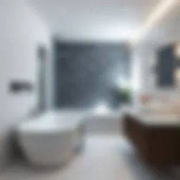 Elegant bathroom transformation showcasing modern fixtures and finishes