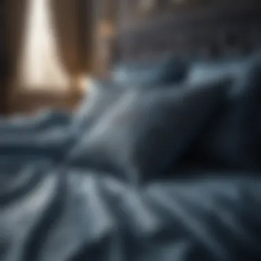 Contemporary Blue Bedding Contemporary blue bedding and decor elements