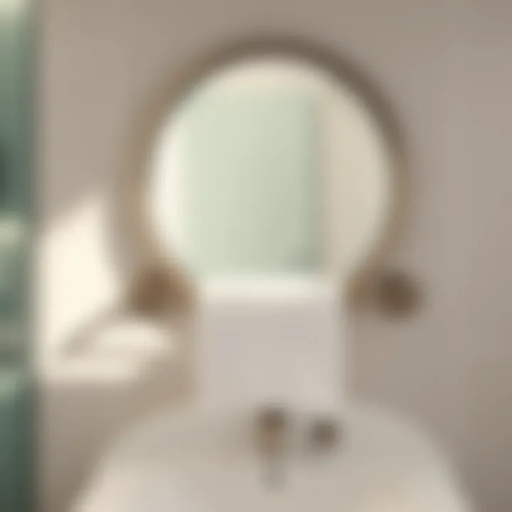 Elegant brushed nickel towel bar accentuating a modern bathroom