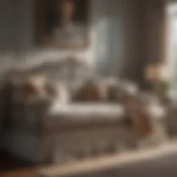 Elegant daybed frame with plush mattress and decorative pillows.