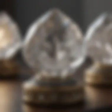 Close-up of diamond accents in bedroom accessories