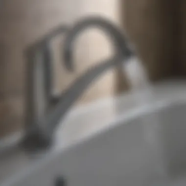 Close-up of Delta Faucet Features Close-up view of Delta faucet features and specifications