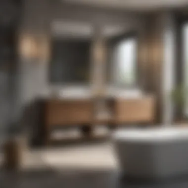 Luxury Redefined: Double Bath Vanity with Smart Storage Luxurious double bath vanity with integrated storage