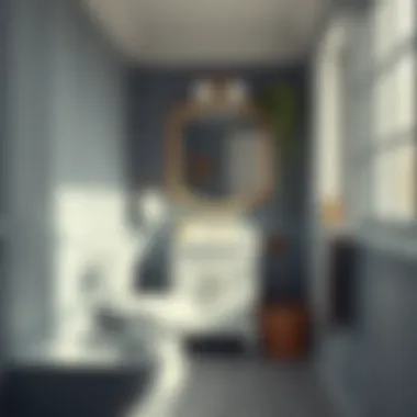 Compact Bathroom with Functional Vanity Set Functional layout of a compact bathroom featuring a vanity set