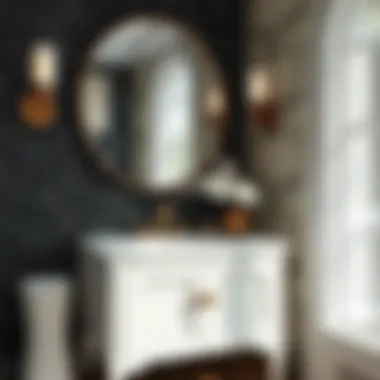 Stylish compact bathroom vanity design