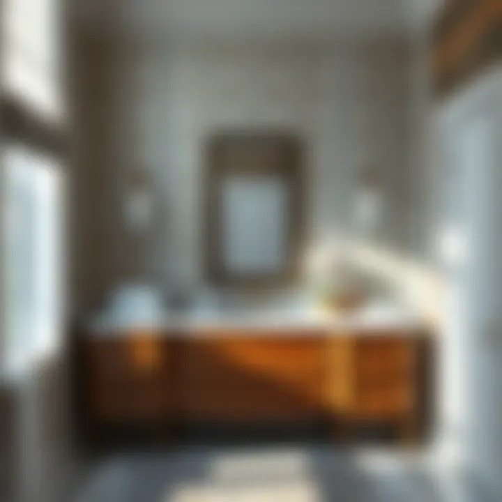 Innovative storage solutions in a small vanity