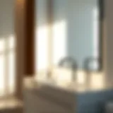 Sleek modern faucet in a minimalist bathroom setting