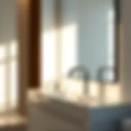 Sleek modern faucet in a minimalist bathroom setting