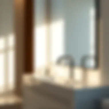 Sleek modern faucet in a minimalist bathroom setting