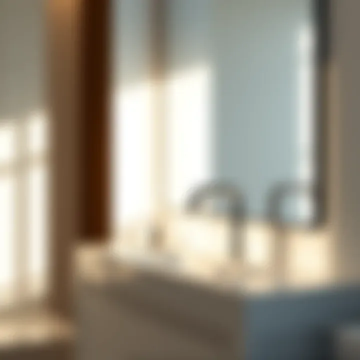 Sleek modern faucet in a minimalist bathroom setting