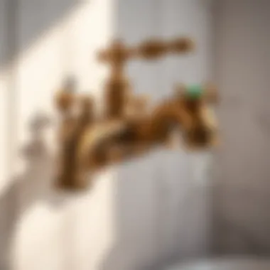 Vintage-style faucet with intricate detailing