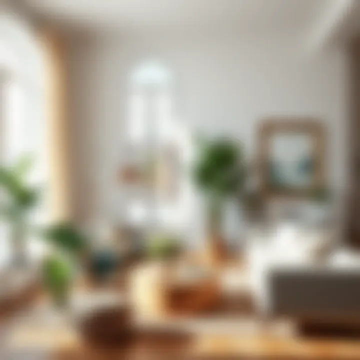 Chic Living Room with Full Sun Plants Stylish living room featuring sun-loving indoor plants