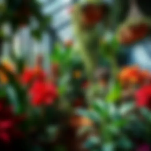 Vibrant indoor garden showcasing full sun plants