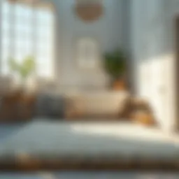 Luxurious bath rug texture showcasing softness