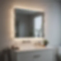 Elegant IKEA bathroom vanity light fixture in a modern setting