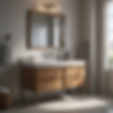 Material Choices for a 20-Inch Bathroom Vanity Different materials used in 20-inch bathroom vanities