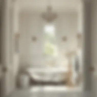 Ivory bathroom decor exuding tranquility and sophistication