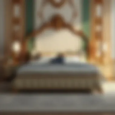 Elegant king bedroom set with two modern nightstands