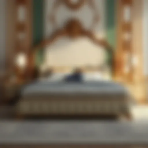 Elegant king bedroom set with two modern nightstands