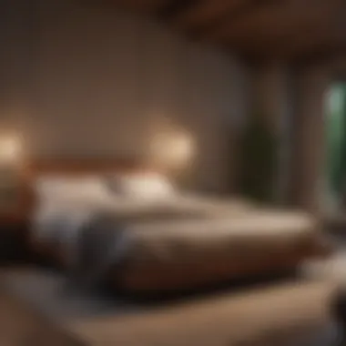 Tranquil Sleep Environment A tranquil sleep environment enhanced by ambient light
