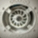 Inside Look at Broan Fan Motor Detailed view of a Broan bathroom fan motor