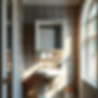 Functional bathroom cabinet installation in small space