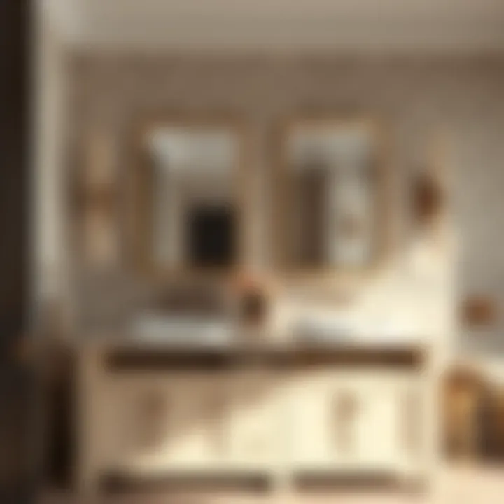 Stylish double sink bathroom vanity enhancing functionality and luxury