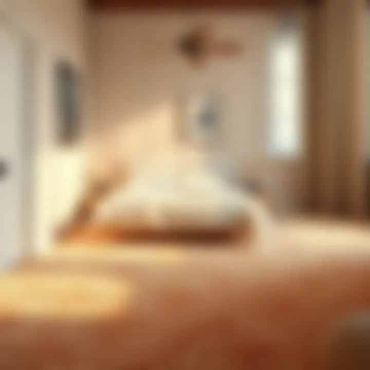 Warm and Inviting Carpet Cozy carpet flooring that enhances comfort in a bedroom