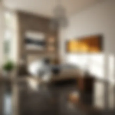 Chic Tile Flooring Modern tile flooring showcasing sleek design in a bedroom